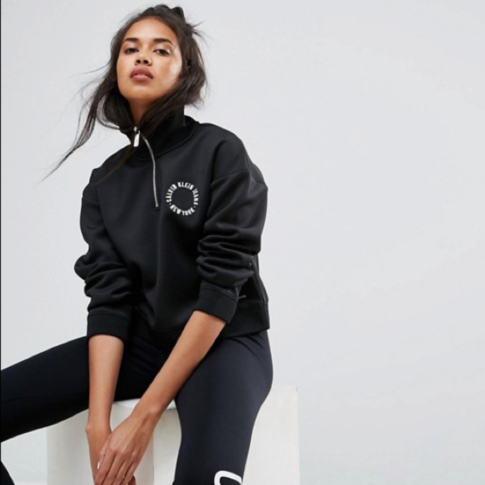 Calvin Klein Jeans Half-Zip Logo Sweater
